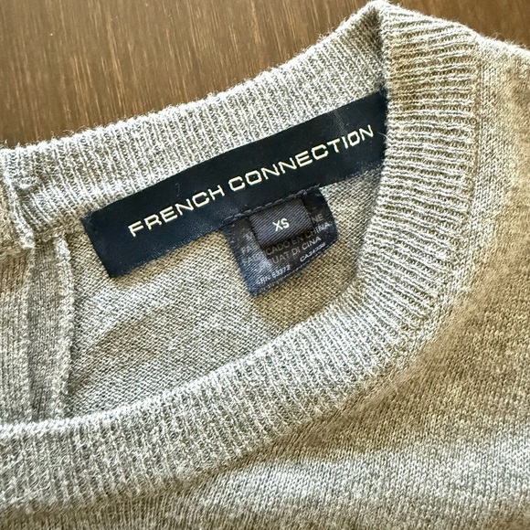 French Connection Sweater Sequin Eye Lash Design Size XS - Picture 6 of 11